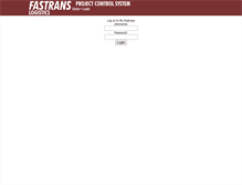 Tablet Screenshot of my.fastrans.com